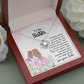 Sister Necklace Gift with Heartfelt Message Card