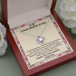 Future Mother-in-Law Necklace Gift from Bride with Heartfelt Message Card