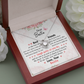 Best Friend Necklace Gift for Her – Love Knot Pendant with Cute Message Card
