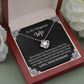 Gorgeous Wife Necklace Gift from Husband with Romantic Love Message Card