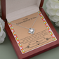 Future Mother-in-Law Necklace Gift from Bride with Message Card for Wedding